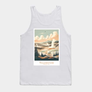 Yellowstone National Park Vintage Travel Poster Tank Top